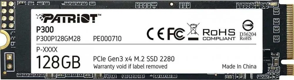 SSD m.2 Patriot P300 128GB nvme 2280 PCIE 3.0